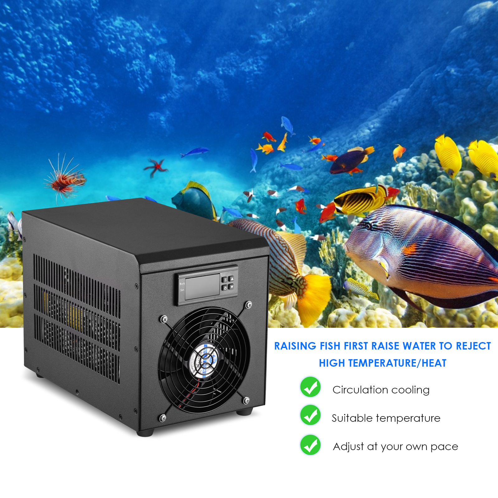 180W Aquarium Water Chiller 55 - đánh giá và giá Marine Aquarium Chiller