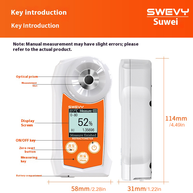 SWEVY SW80S/SW85S Industrial A - đánh giá và giá Marine Aquarium Refractometer