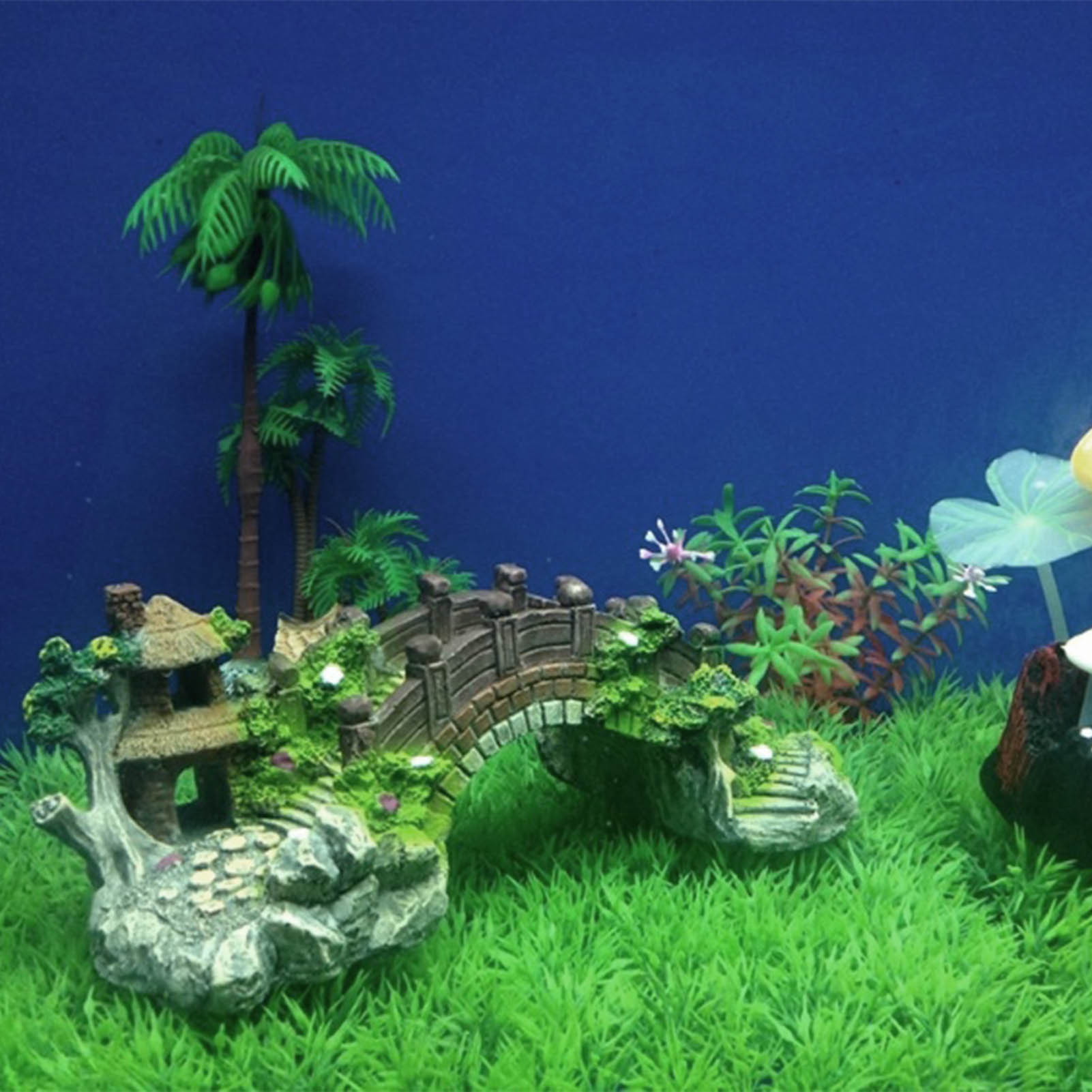 Fish Tank Artificial Bridge Re - đánh giá và giá Marine Aquarium Gravel