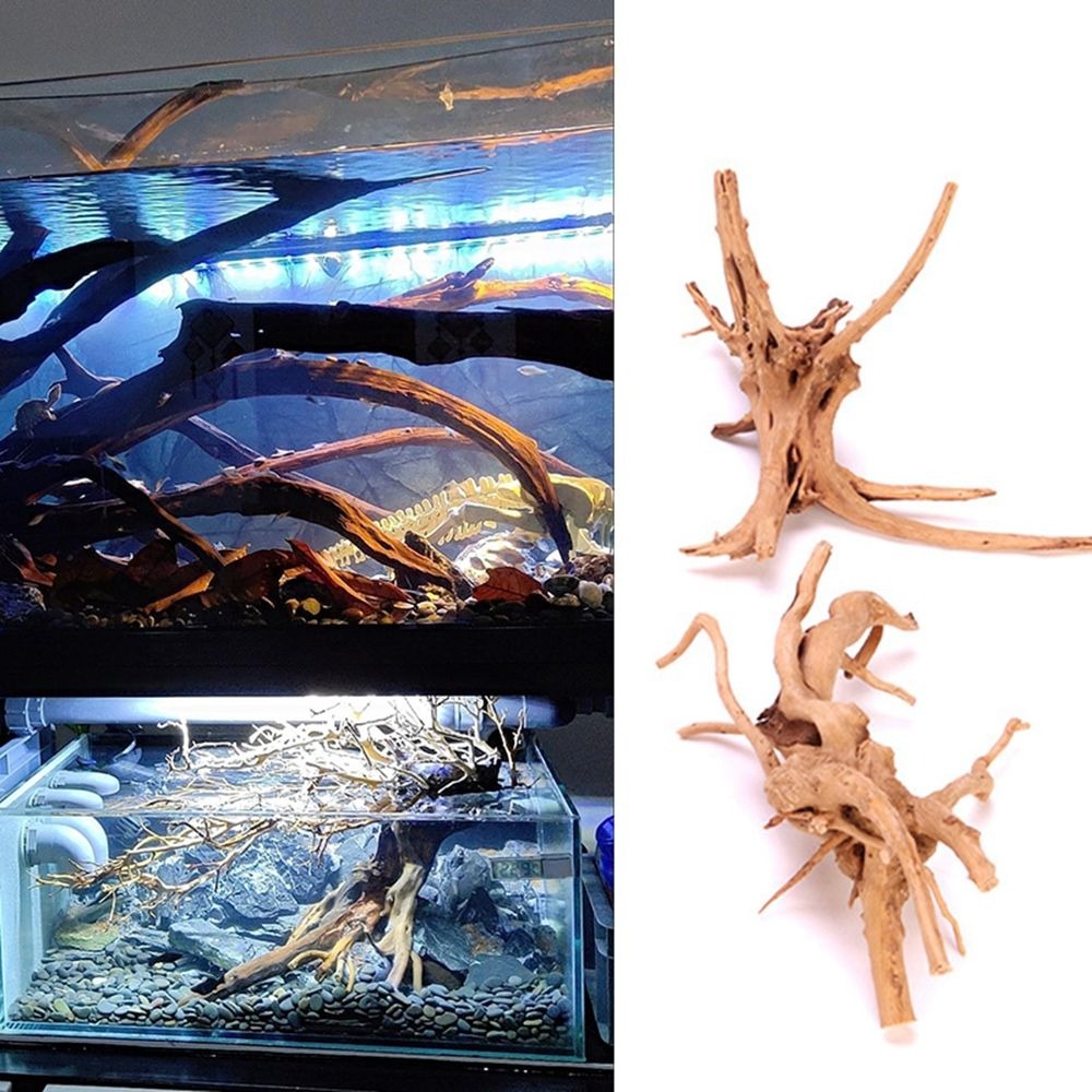 New Natural Wooden Fish Tank D - đánh giá và giá Marine Aquarium Gravel