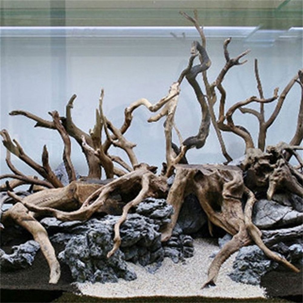 New Natural Wooden Fish Tank D - đánh giá và giá Marine Aquarium Gravel