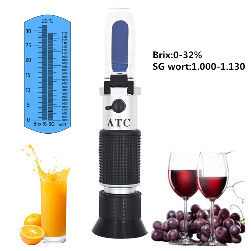 Beer Wort Refractometer 0-32%  - đánh giá và giá Marine Aquarium Refractometer