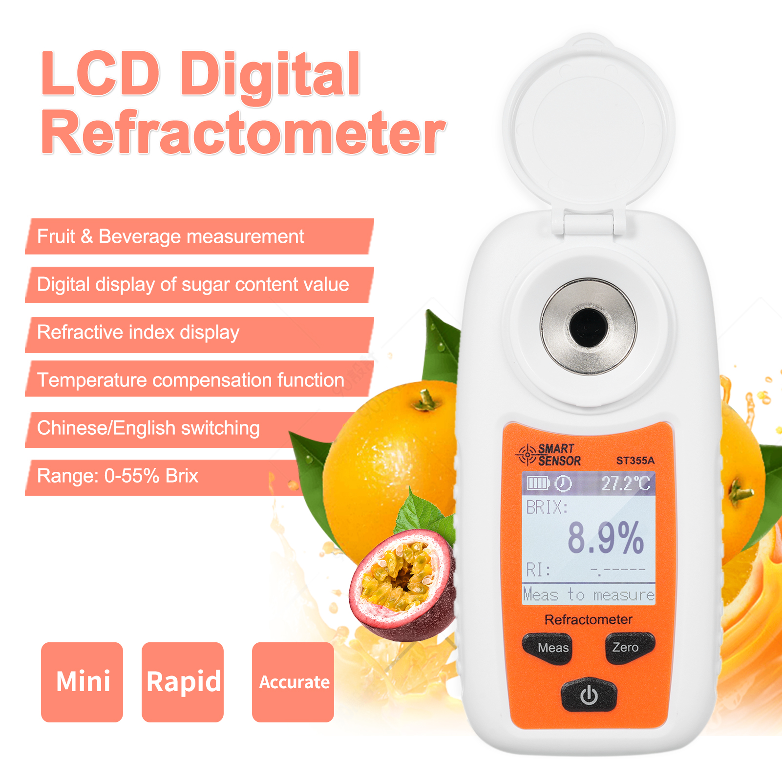 LCD Digital Refractometer Brix - đánh giá và giá Marine Aquarium Refractometer