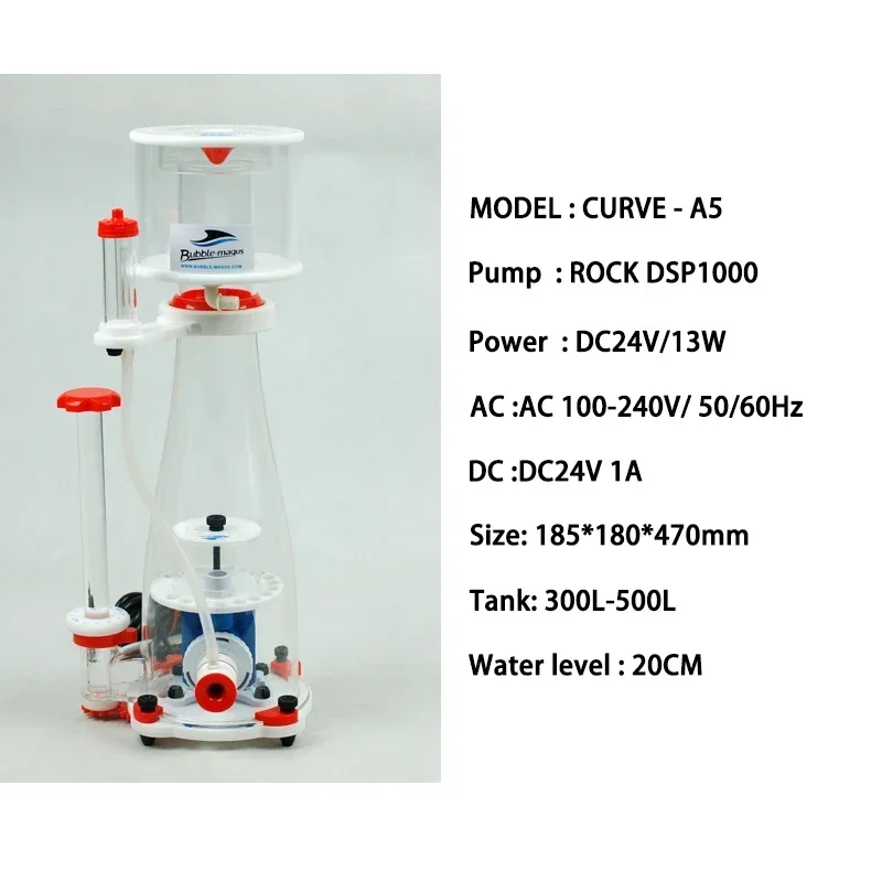 Bubble Magus Curve 5/7/9 A5/A8 - đánh giá và giá Marine Aquarium Protein Skimmer
