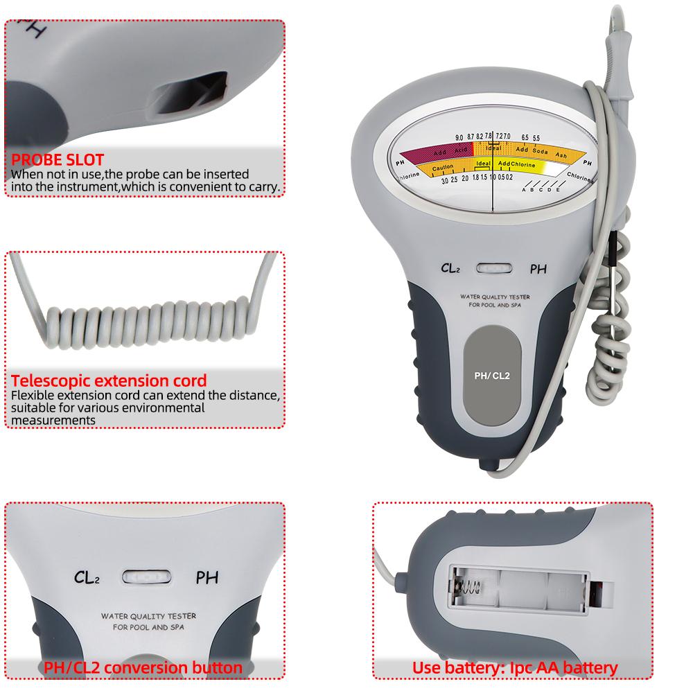 2 in 1 PH Chlorine Meter Chlor - đánh giá và giá Marine Aquarium Water Testing