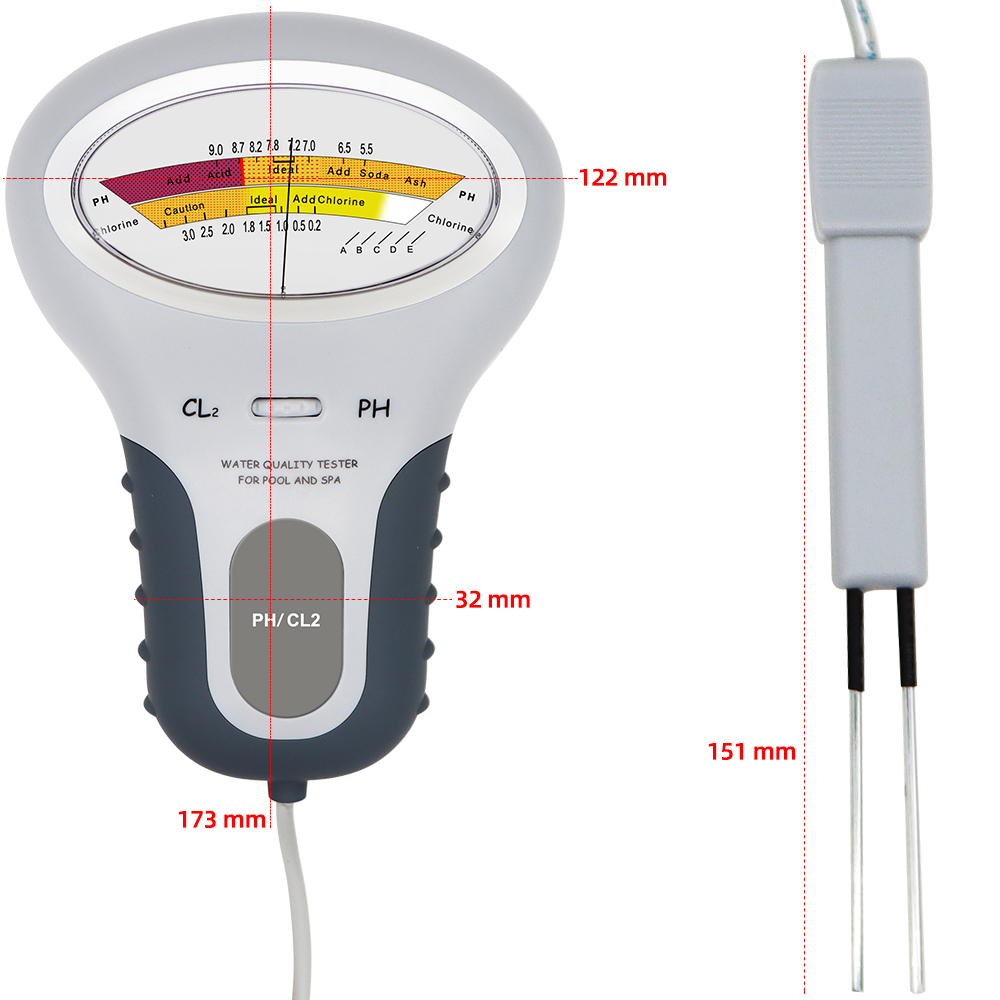 2 in 1 PH Chlorine Meter Chlor - đánh giá và giá Marine Aquarium Water Testing