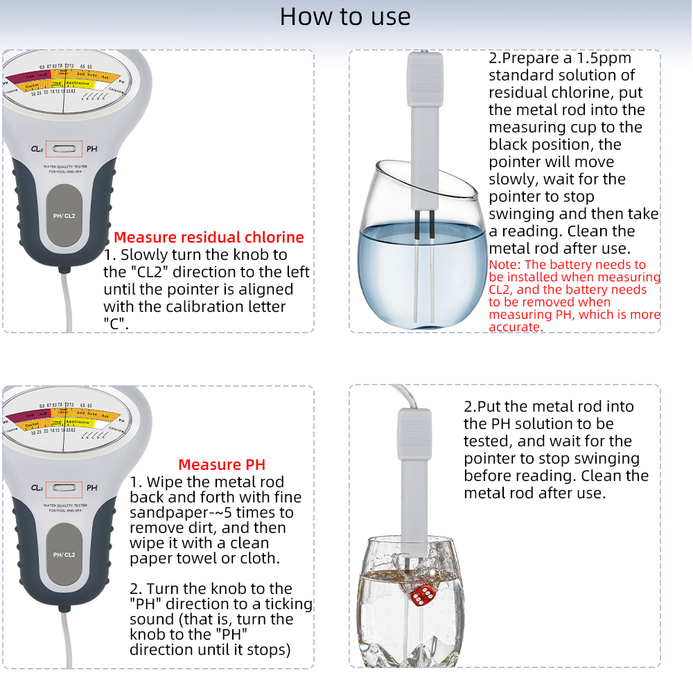 2 in 1 PH Chlorine Meter Chlor - đánh giá và giá Marine Aquarium Water Testing