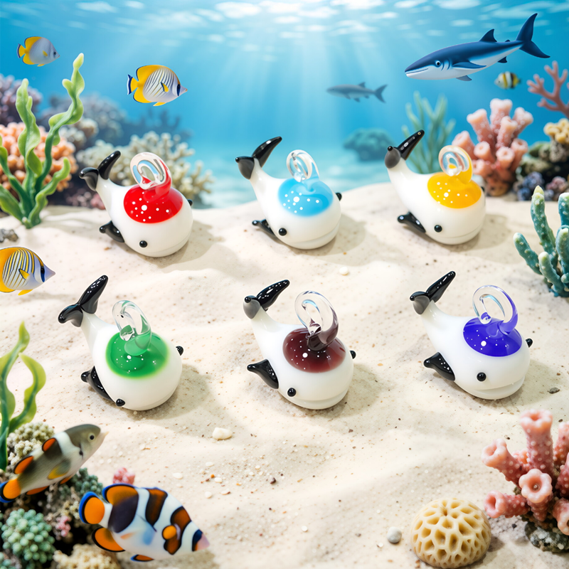 Mini Glass Whale Pendant Cute  - đánh giá và giá Marine Aquarium Japan