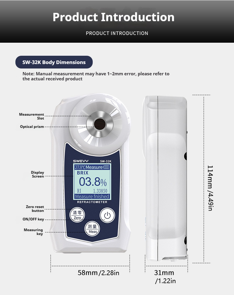 SWEVY SW32K Digital Refractome - đánh giá và giá Marine Aquarium Refractometer