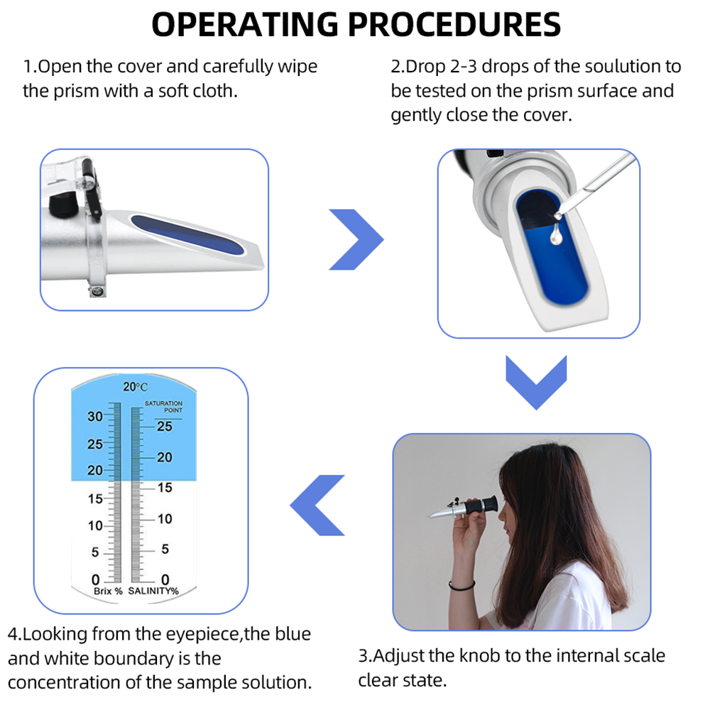 Brix Refractometer 2 in 1 Brix - đánh giá và giá Marine Aquarium Refractometer