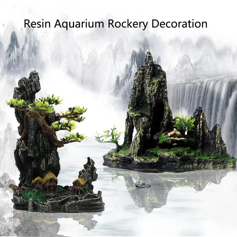 Resin Aquarium Rockery Mountai - đánh giá và giá Marine Aquarium Gravel