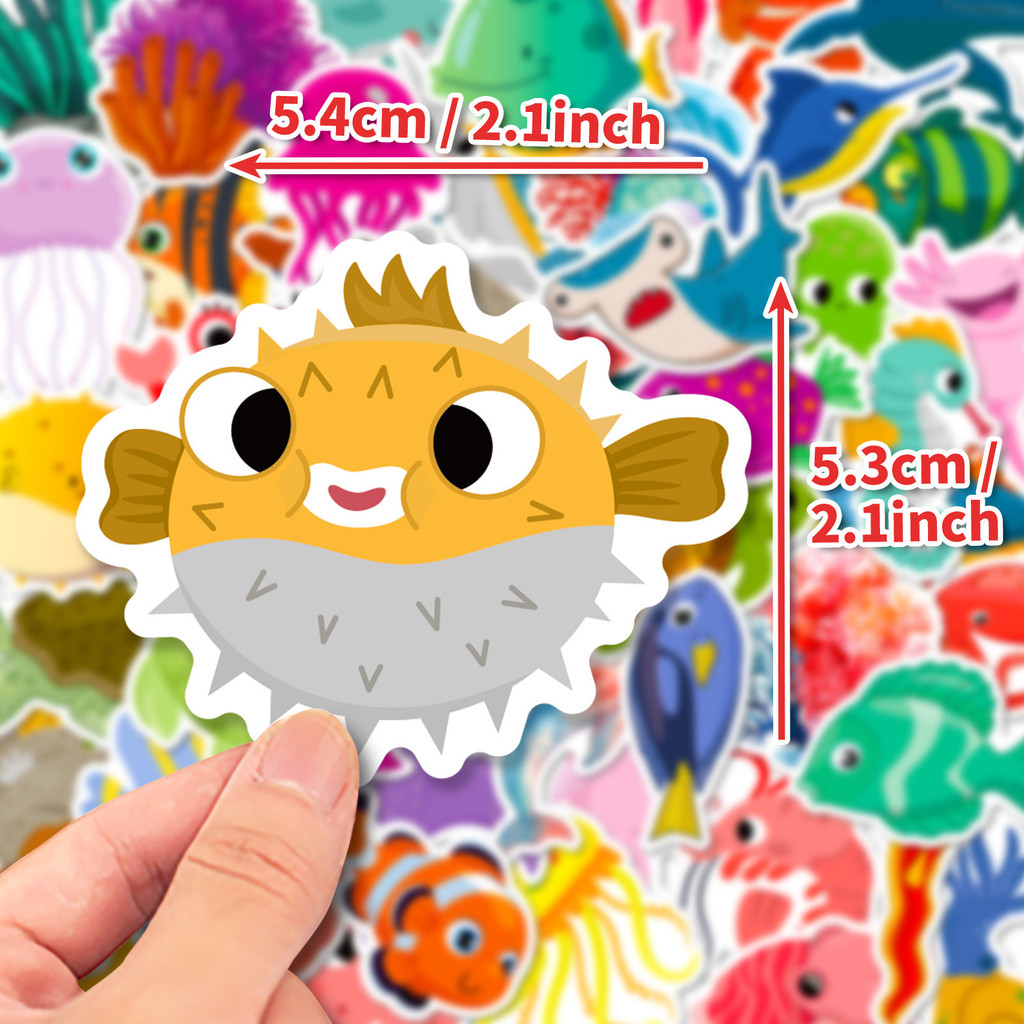 50Pcs Marine Life Stickers Dol - đánh giá và giá Aquarium Innovative Marine