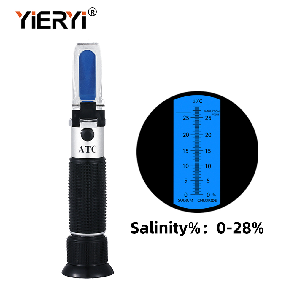 Yieryi Portable 0-28% Salinity - đánh giá và giá Marine Aquarium Refractometer