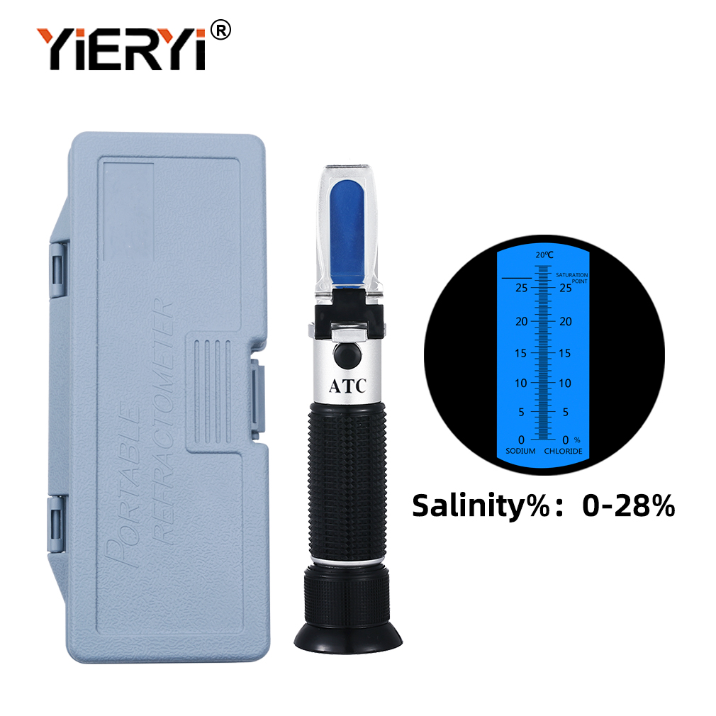 Yieryi Portable 0-28% Salinity - đánh giá và giá Marine Aquarium Refractometer