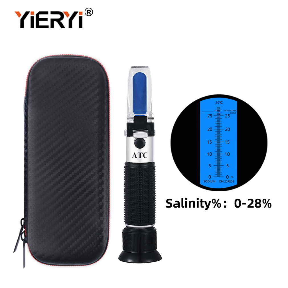 Yieryi Portable 0-28% Salinity - đánh giá và giá Marine Aquarium Refractometer