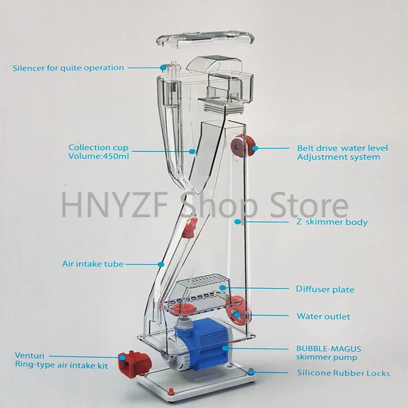 Bubble Magus Z5 Z6 Z7 Z8 Inter - đánh giá và giá Marine Aquarium Protein Skimmer