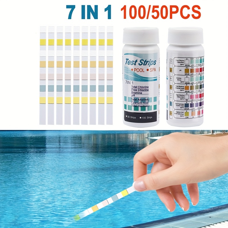 7-in-1 50/100pcs Swimming Pool - đánh giá và giá Marine Aquarium Water Testing