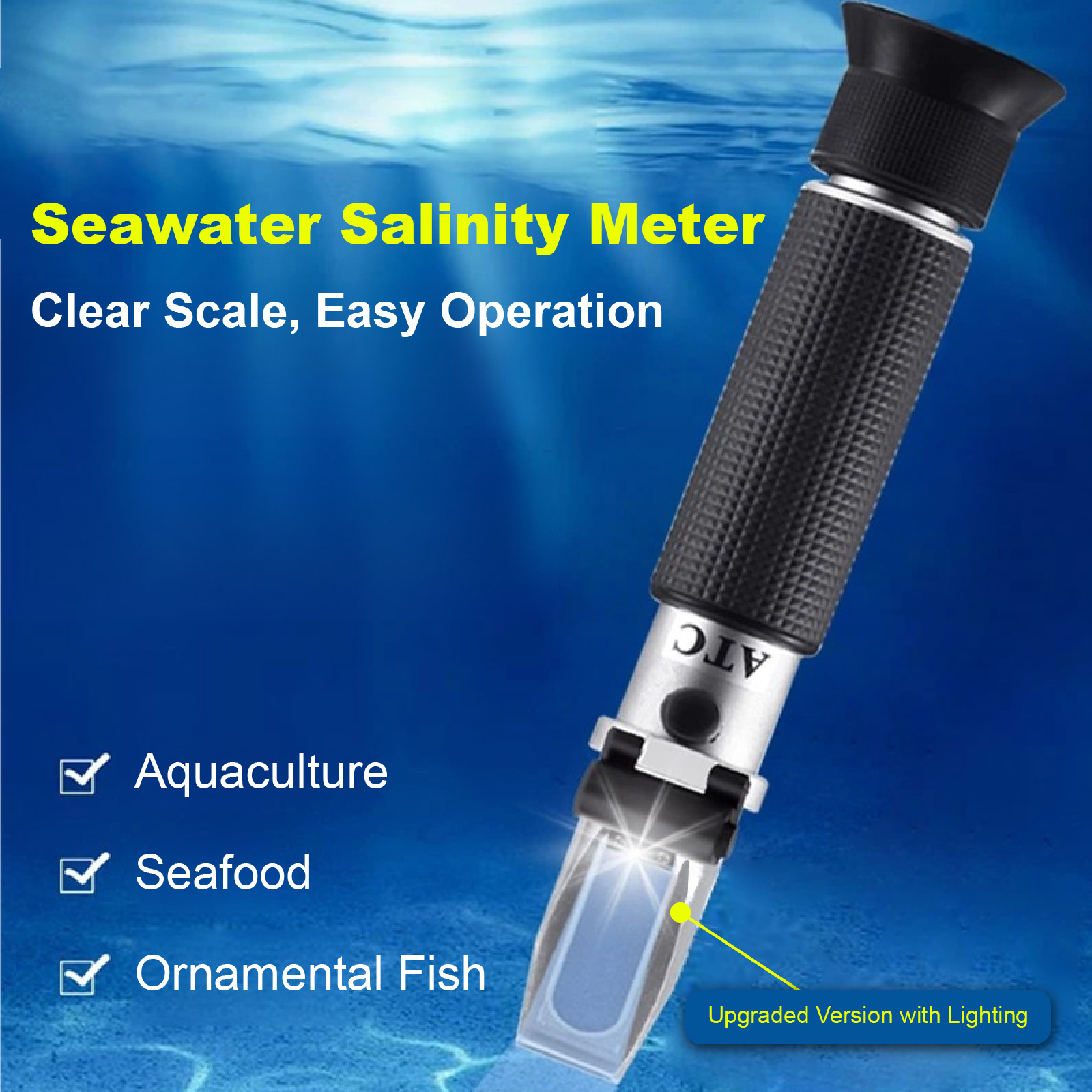 ATC Digital Salinity 0-28% 0-1 - đánh giá và giá Marine Aquarium Refractometer