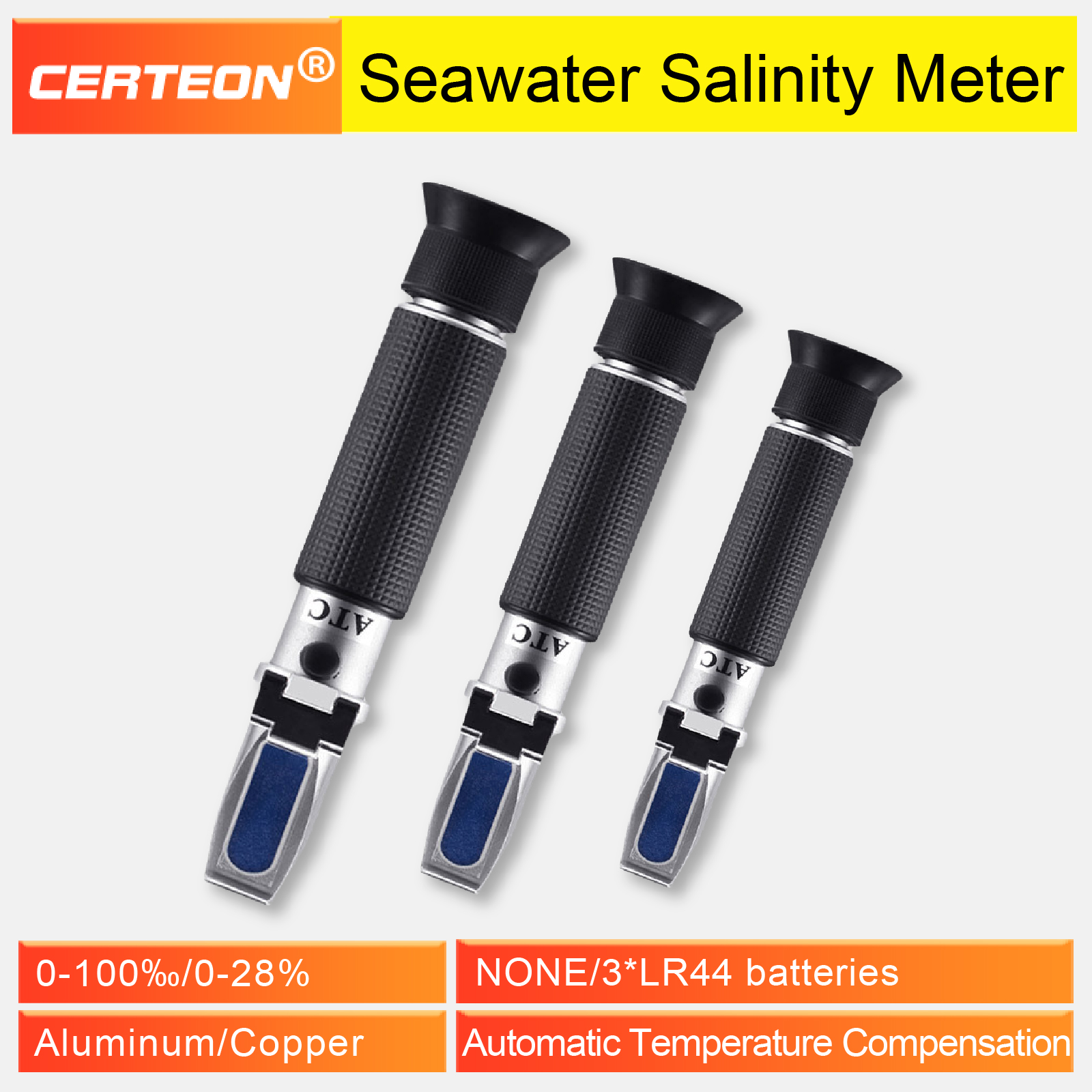 ATC Digital Salinity 0-28% 0-1 - đánh giá và giá Marine Aquarium Refractometer