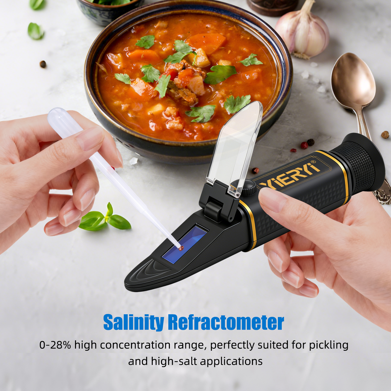 Yieryi 0-28% Salinity Refracto - đánh giá và giá Marine Aquarium Refractometer