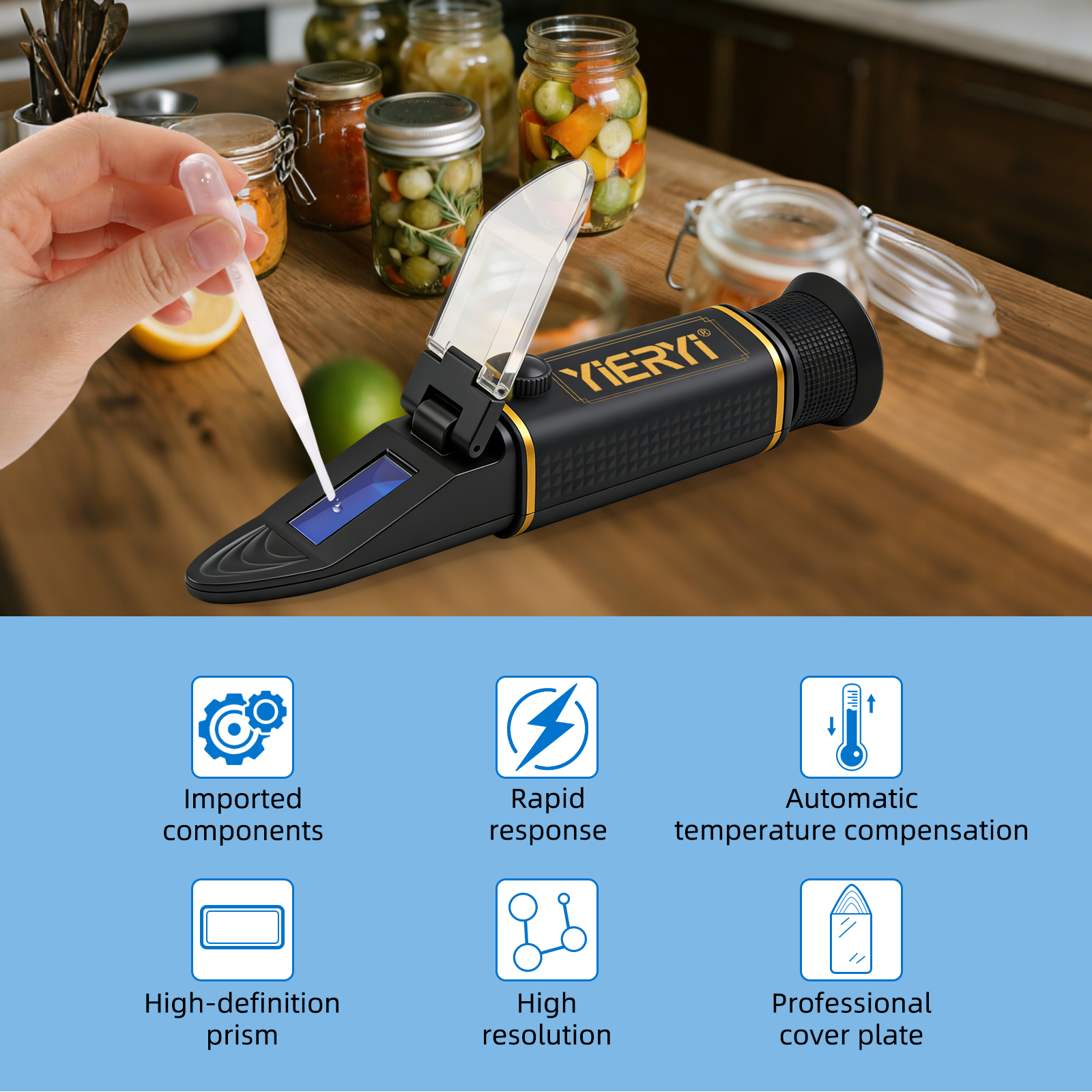 Yieryi 0-28% Salinity Refracto - đánh giá và giá Marine Aquarium Refractometer