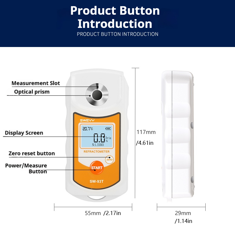 SWEVY SW93T LCD Digital Refrac - đánh giá và giá Marine Aquarium Refractometer