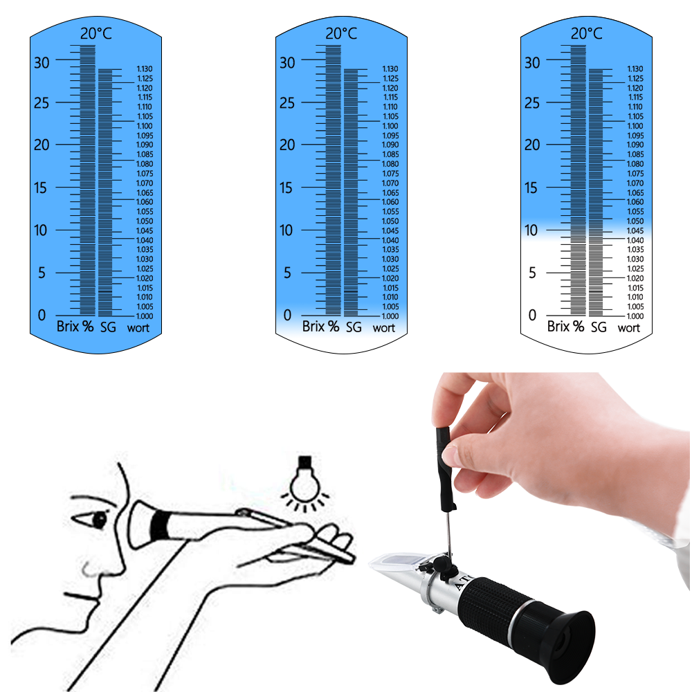 Retail Box Refractometer Beer  - đánh giá và giá Marine Aquarium Refractometer