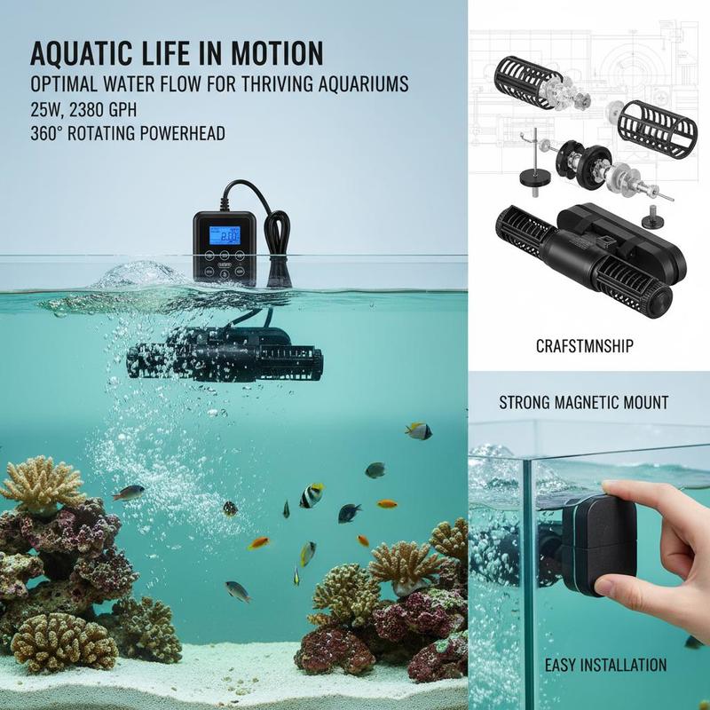 Free Shipping-Fish Tank Circul - đánh giá và giá Powerhead Wave Maker