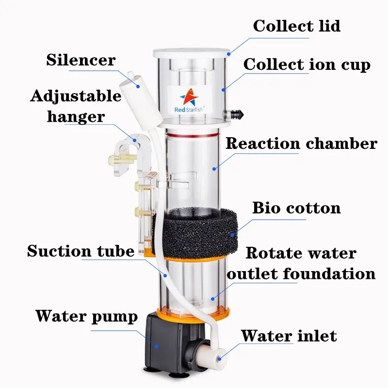 Red StarFish Protein Skimmer U - đánh giá và giá Marine Aquarium Protein Skimmer