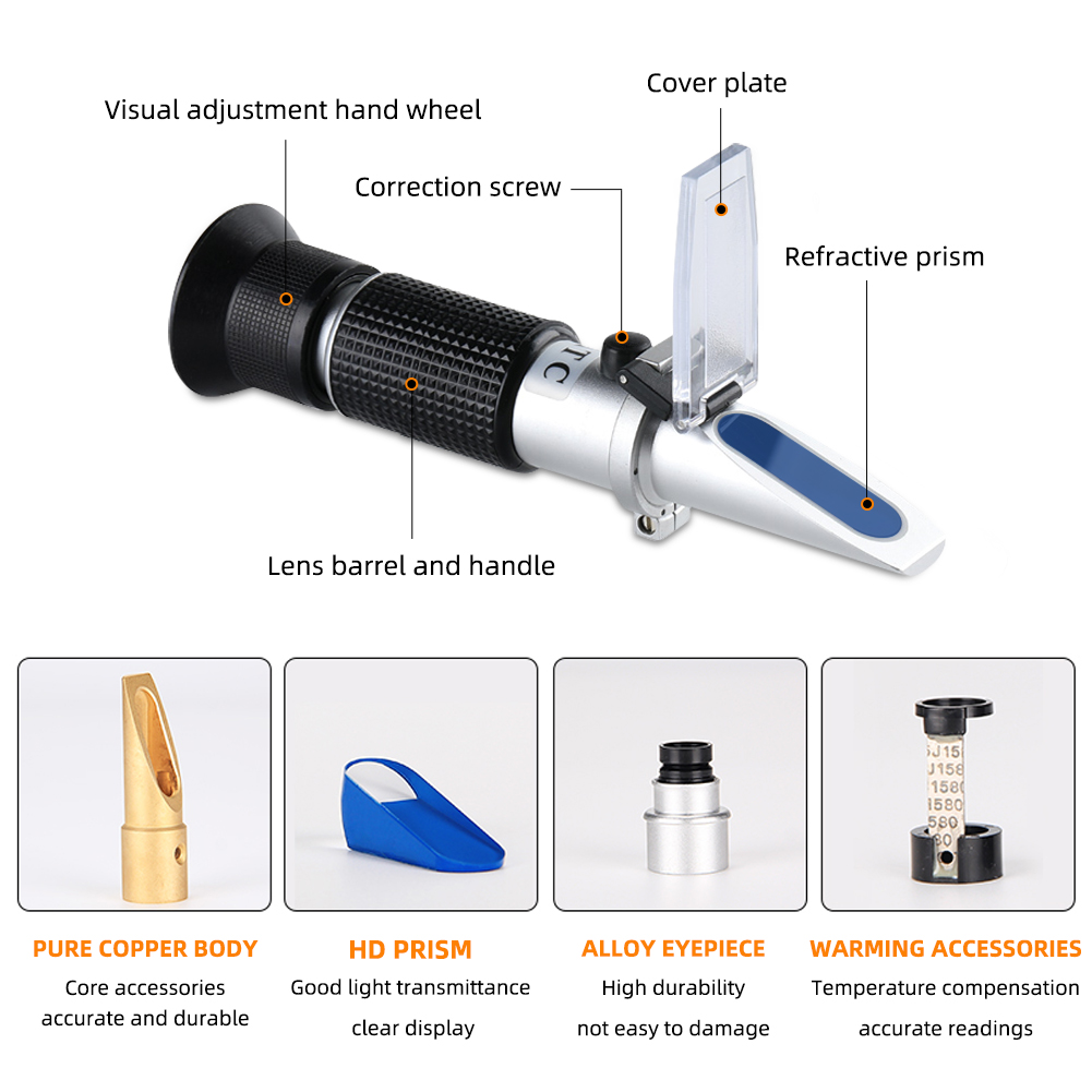 Professional 28-62% Brix Refra - đánh giá và giá Marine Aquarium Refractometer