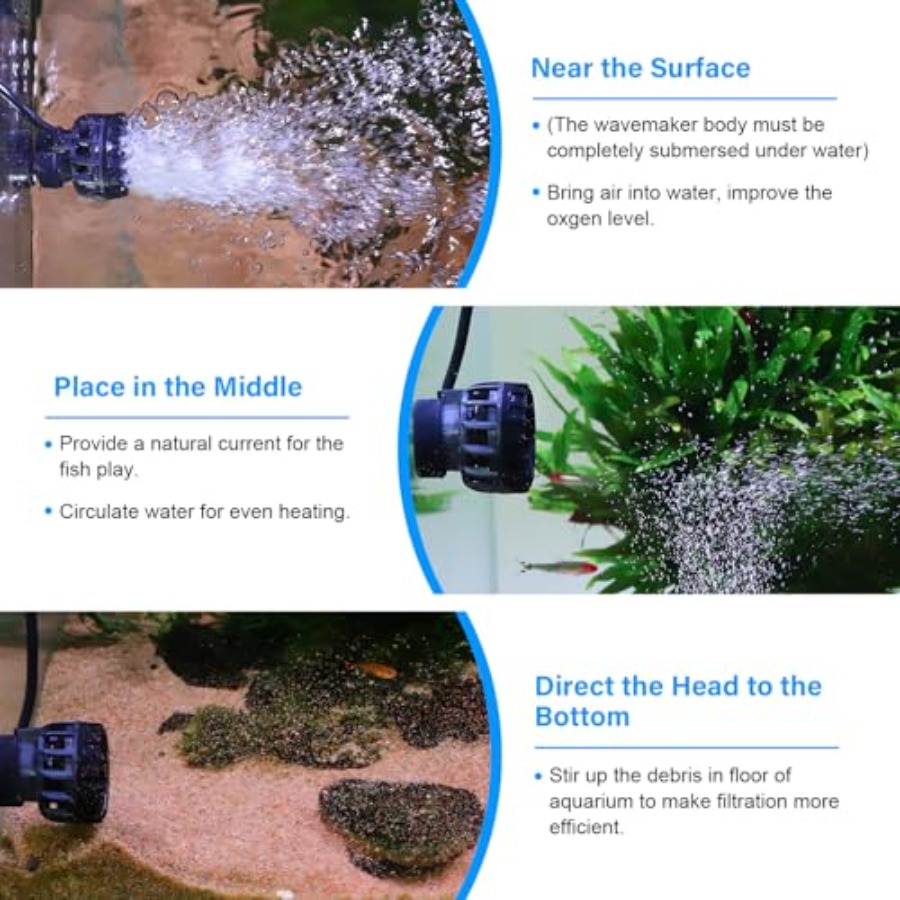 Aquarium Wave Maker for 5-10 G - đánh giá và giá Powerhead Wave Maker